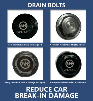 Μαγνητικό πετρέλαιο Pan Drain Bolt Plug M14x1.5 M12x2.25 για AC SCHNITZER X6 E71 SUV 08-14