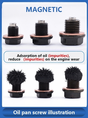 Μαγνητικό πετρέλαιο Pan Drain Bolt Plug M14x1.5 M12x2.25 για AC SCHNITZER X6 E71 SUV 08-14
