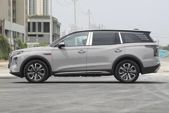 2024 HongQi HS7 μαύρο SUV μεσαίου μεγέθους με αριστερό σύστημα οδήγησης και χωρίς στέγη