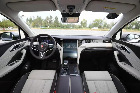 2024 HongQi HS7 μαύρο SUV μεσαίου μεγέθους με αριστερό σύστημα οδήγησης και χωρίς στέγη