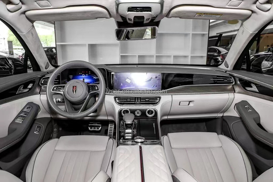 185kW μέγιστη ισχύς HongQi H9 δημοφιλές κινέζικο αυτοκίνητο με αριστερό τιμόνι και ισχύ καυσίμου