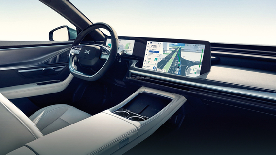 Xpeng P7 Ev 5 θέσεις Ηλεκτρικό SUV αυτοκίνητο με σκούρο εσωτερικό χρώμα και τύπου κινητήρα τουρμποκινητήρα